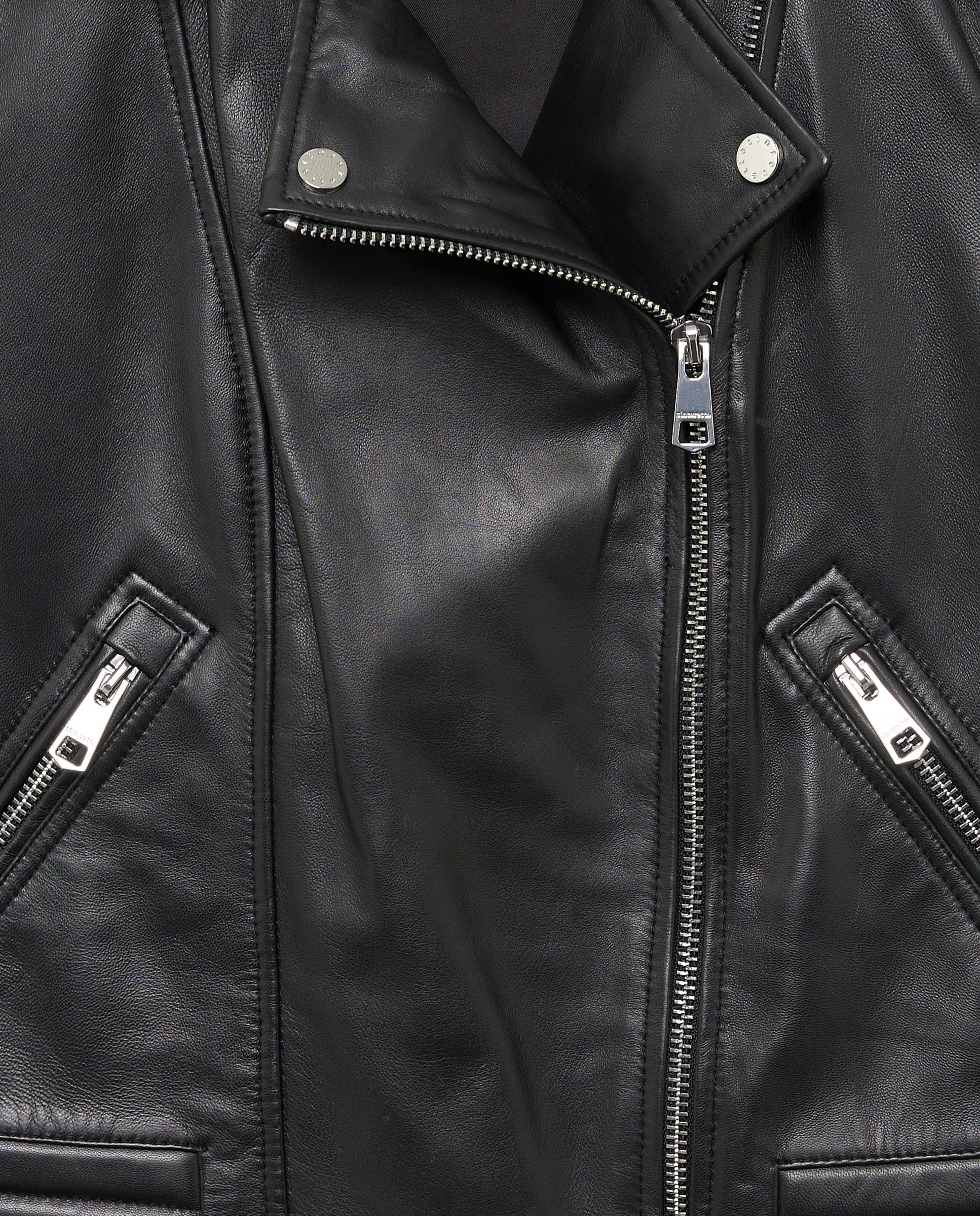 Cazadora Biker Gia Street Negro Piel