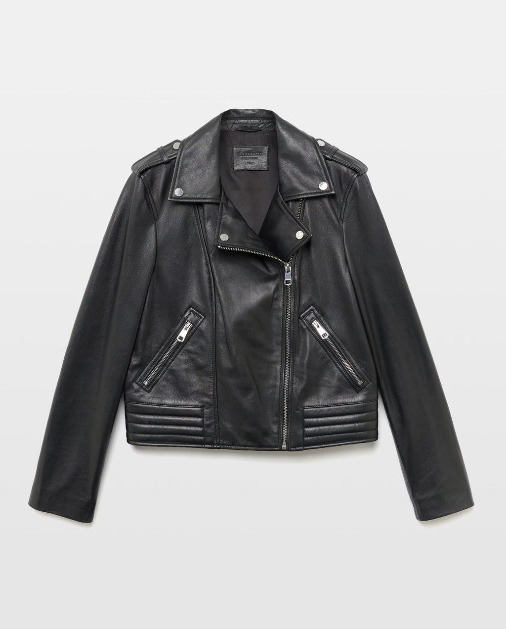 Cazadora Biker Gia Street Negro Piel