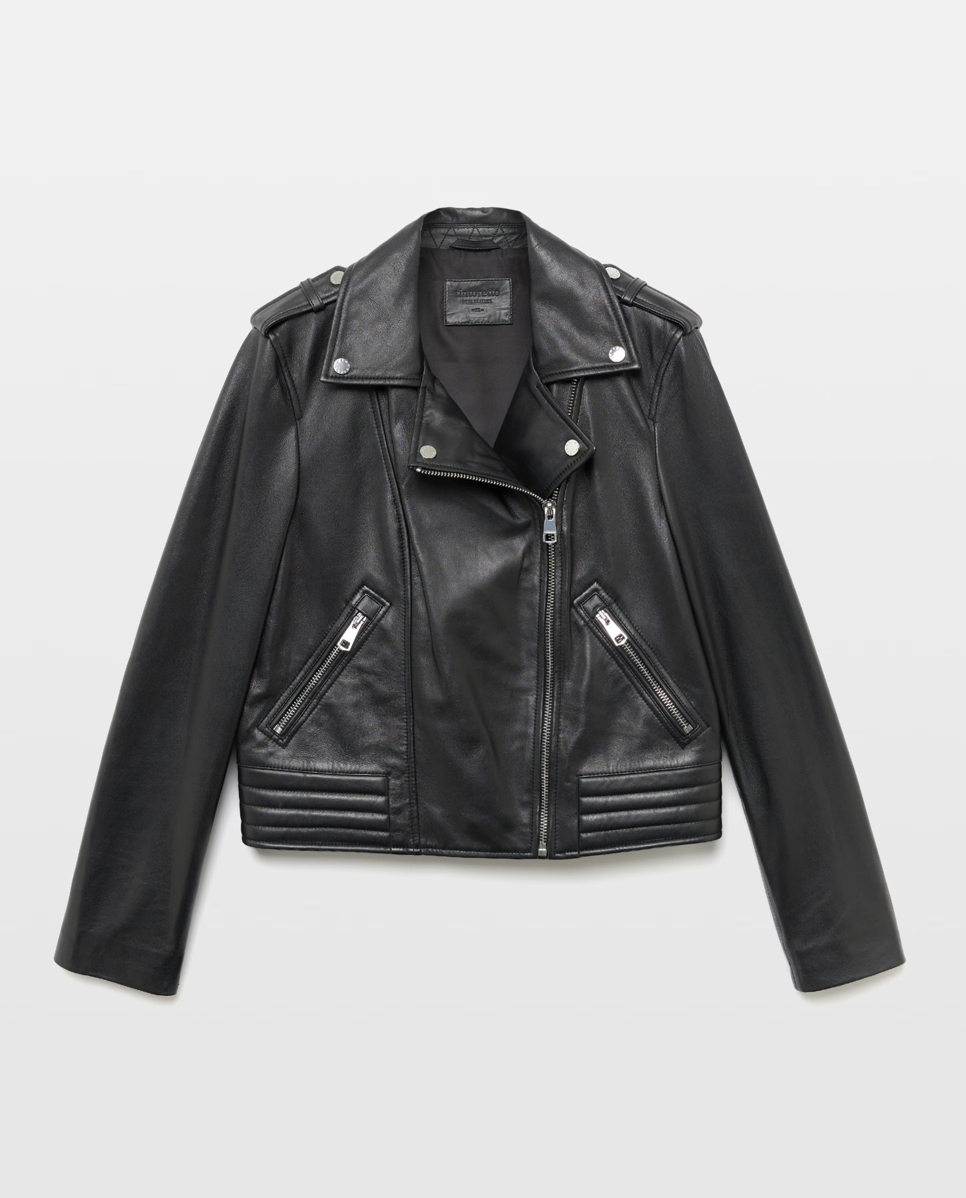 Cazadora Biker Gia Street Negro Piel