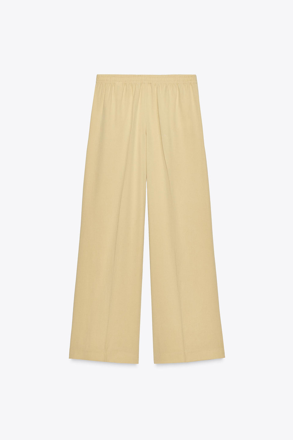 Zara Pantalón Ancho Nervio - Amarillo