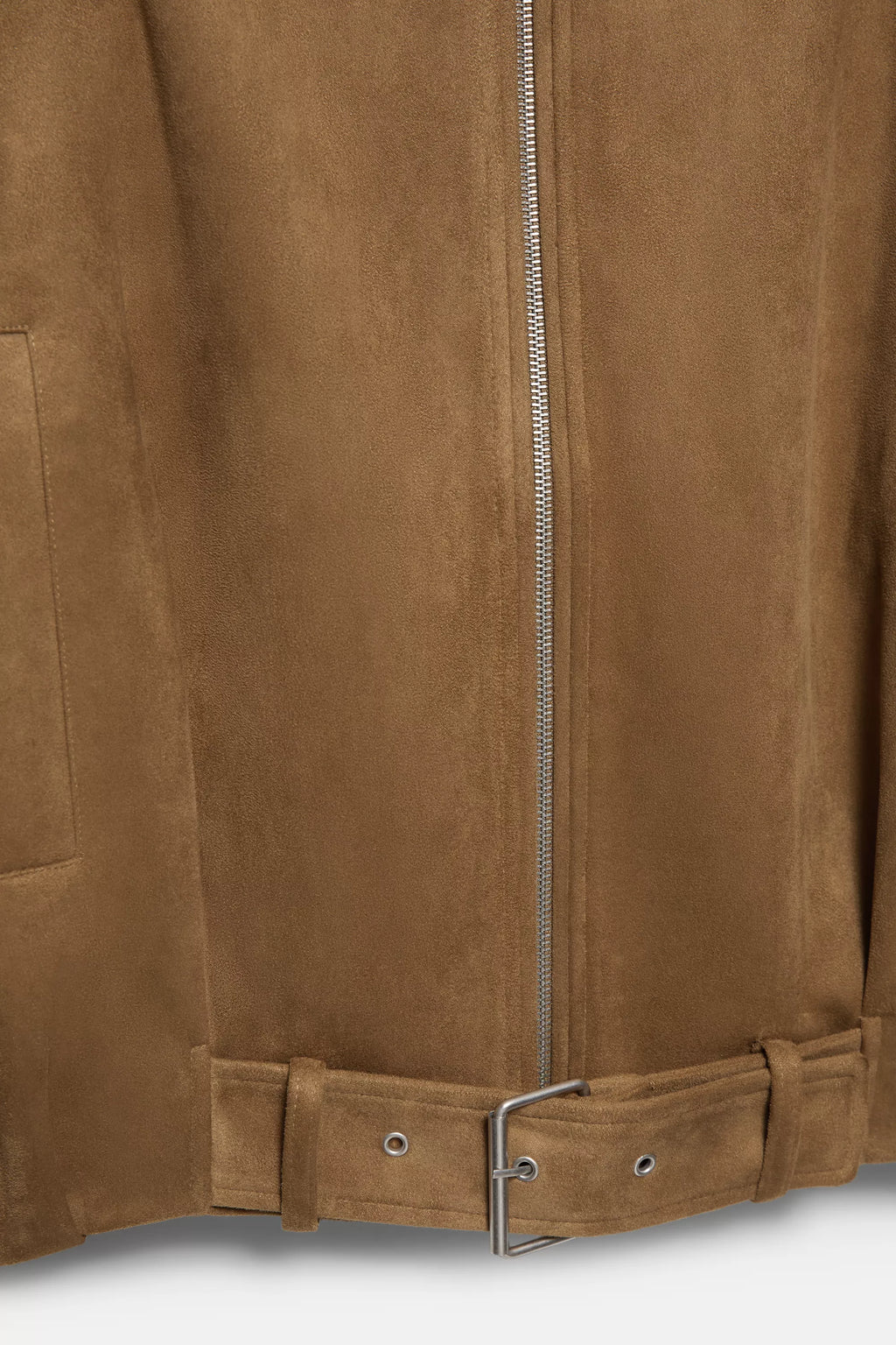 Chaqueta bomber efecto ante color marrón Pull&Bear