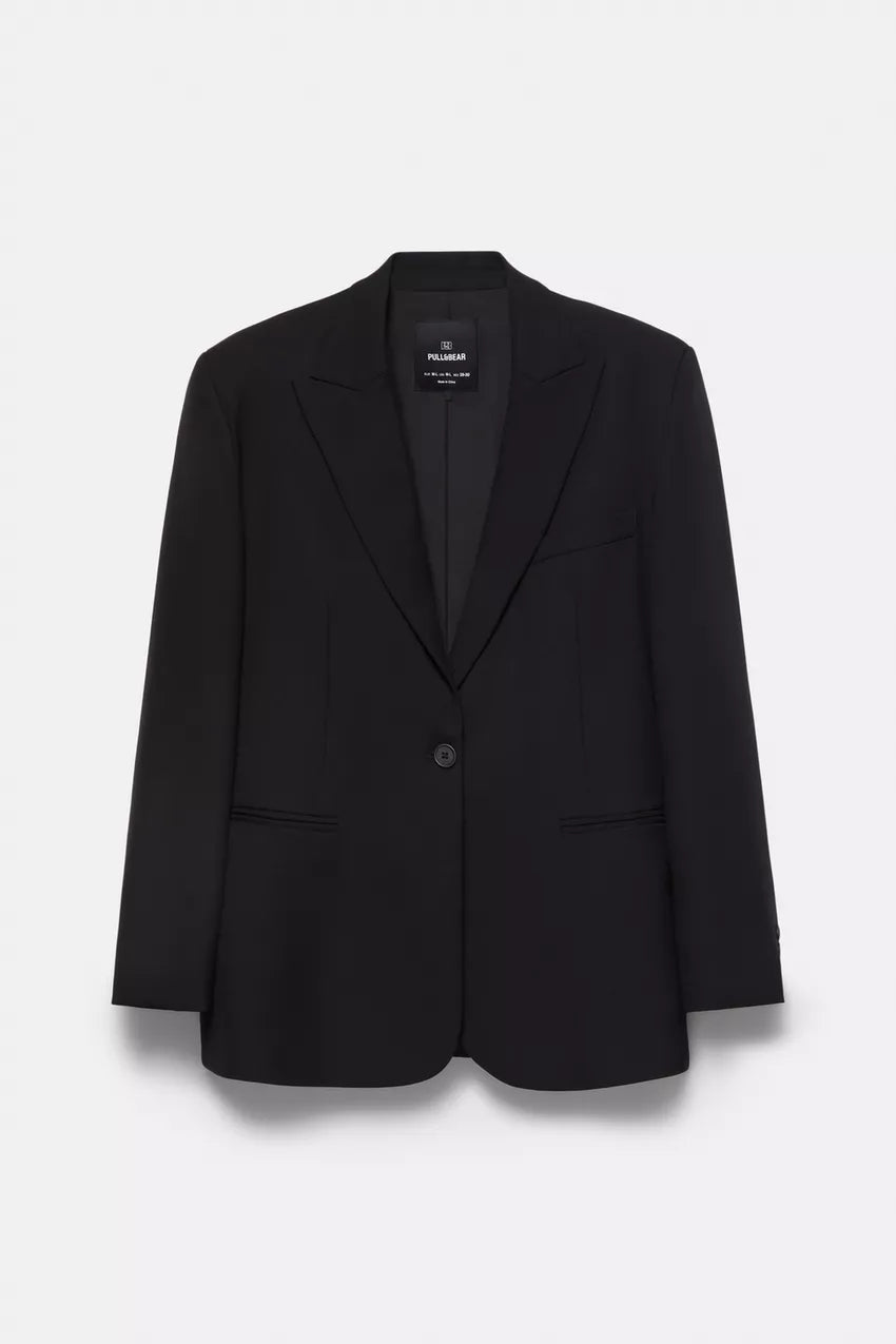Blazer oversize negro Pull&Bear