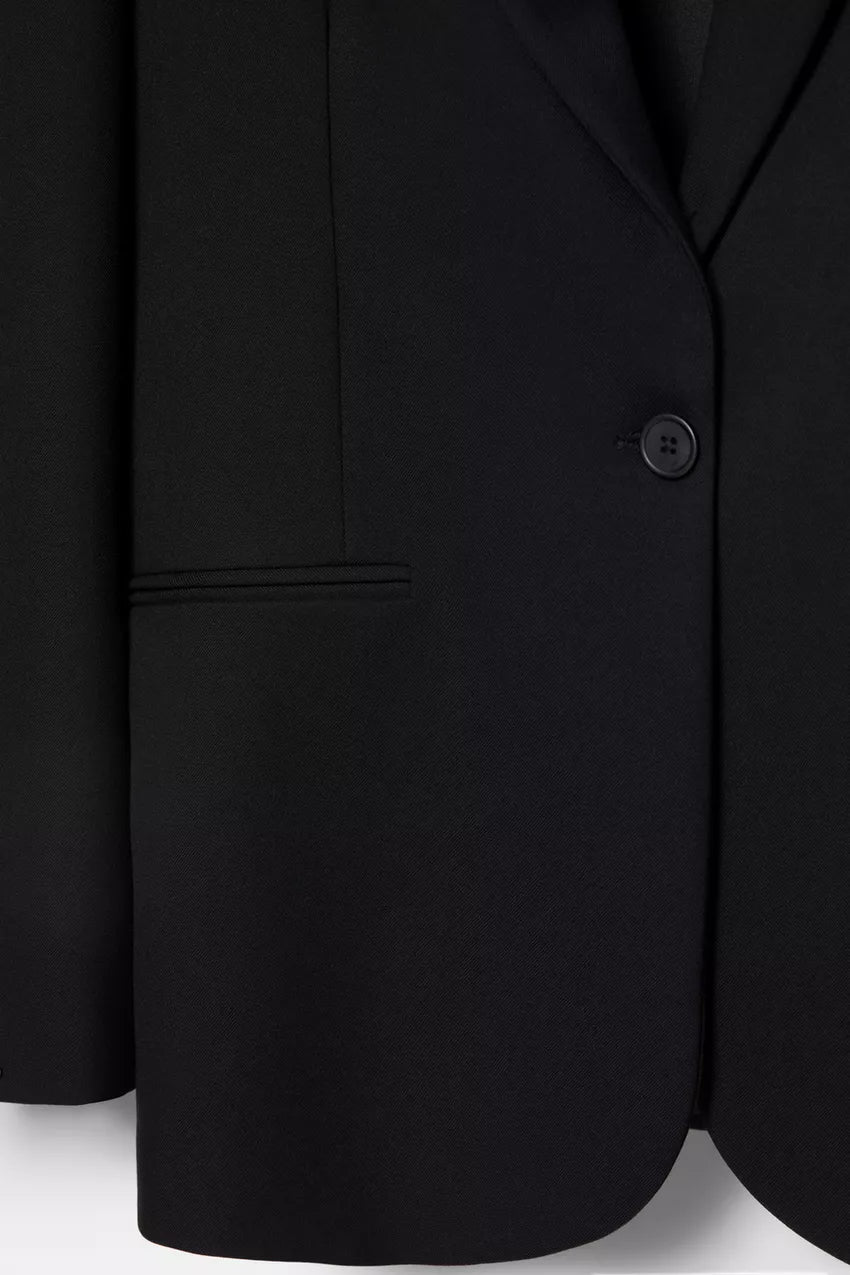 Blazer oversize negro Pull&Bear