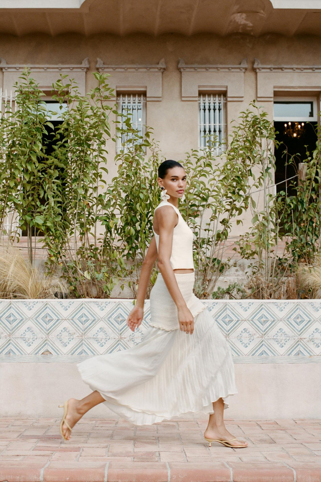 Zara Sandalia Kitten Efecto Soft - Amarillo