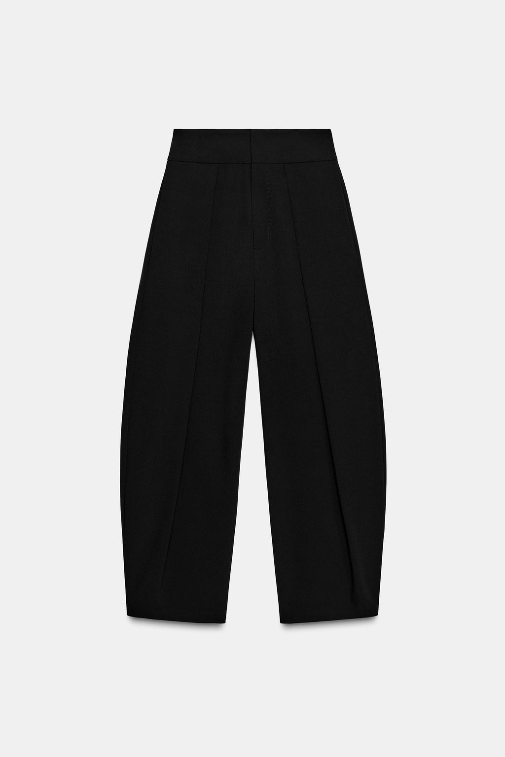 Zara Pantalón Balloon Pliegues - Negro