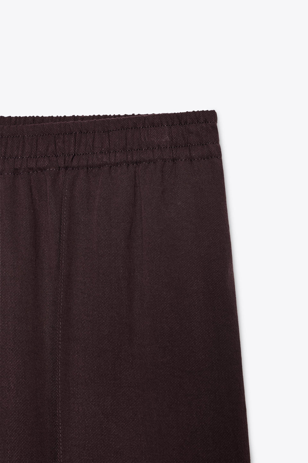Zara Pantalón Ancho Nervio - Granate