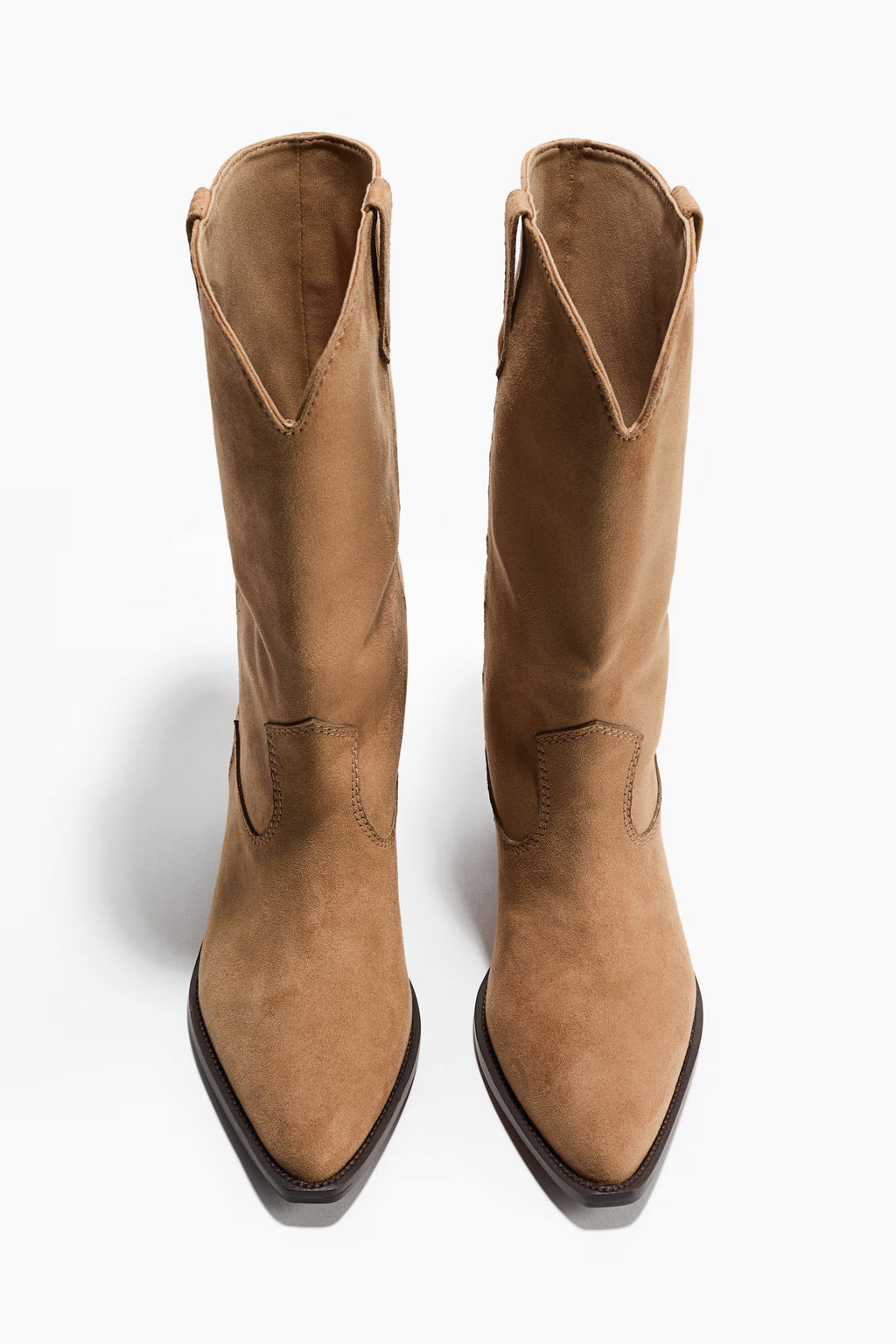Botas cowboy H&M a la pantorrilla - Marrón claro