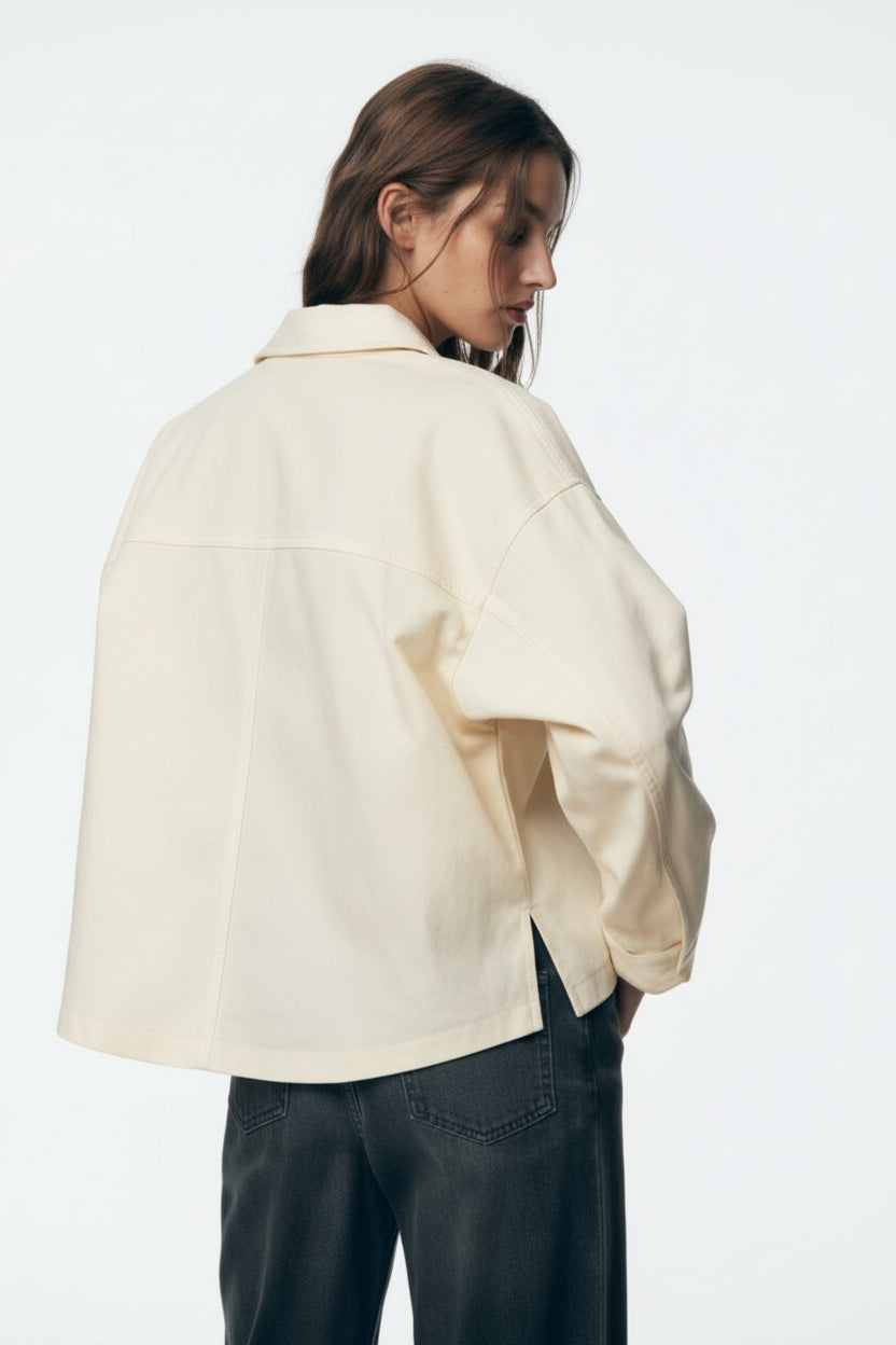 Camisa Popelín Botones - Zara Essential