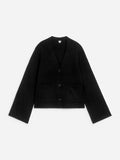 Cardigan Bruma Negro Lana Fina 100%