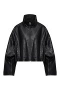 Chaqueta Etérea efecto piel negra
