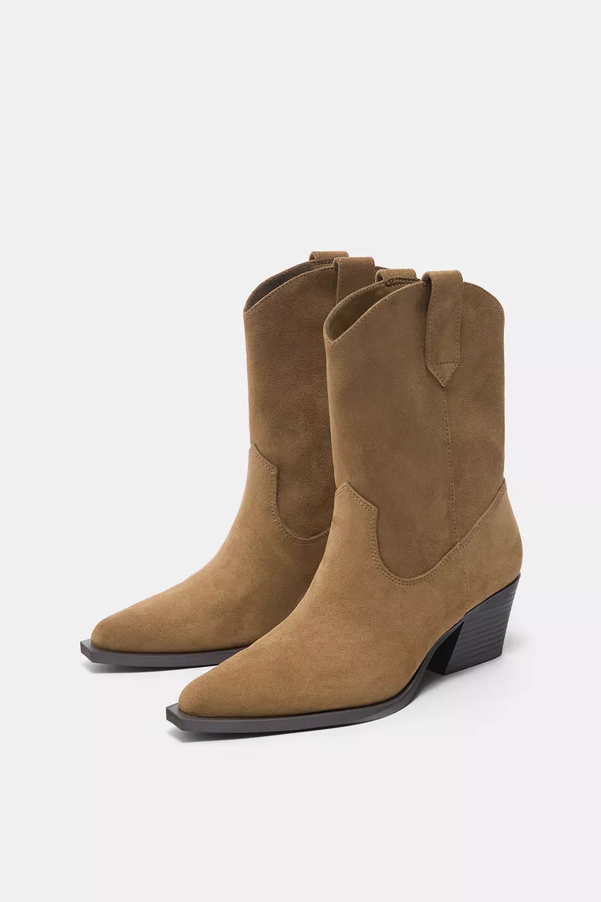 Botines cowboy Pull&Bear Camel