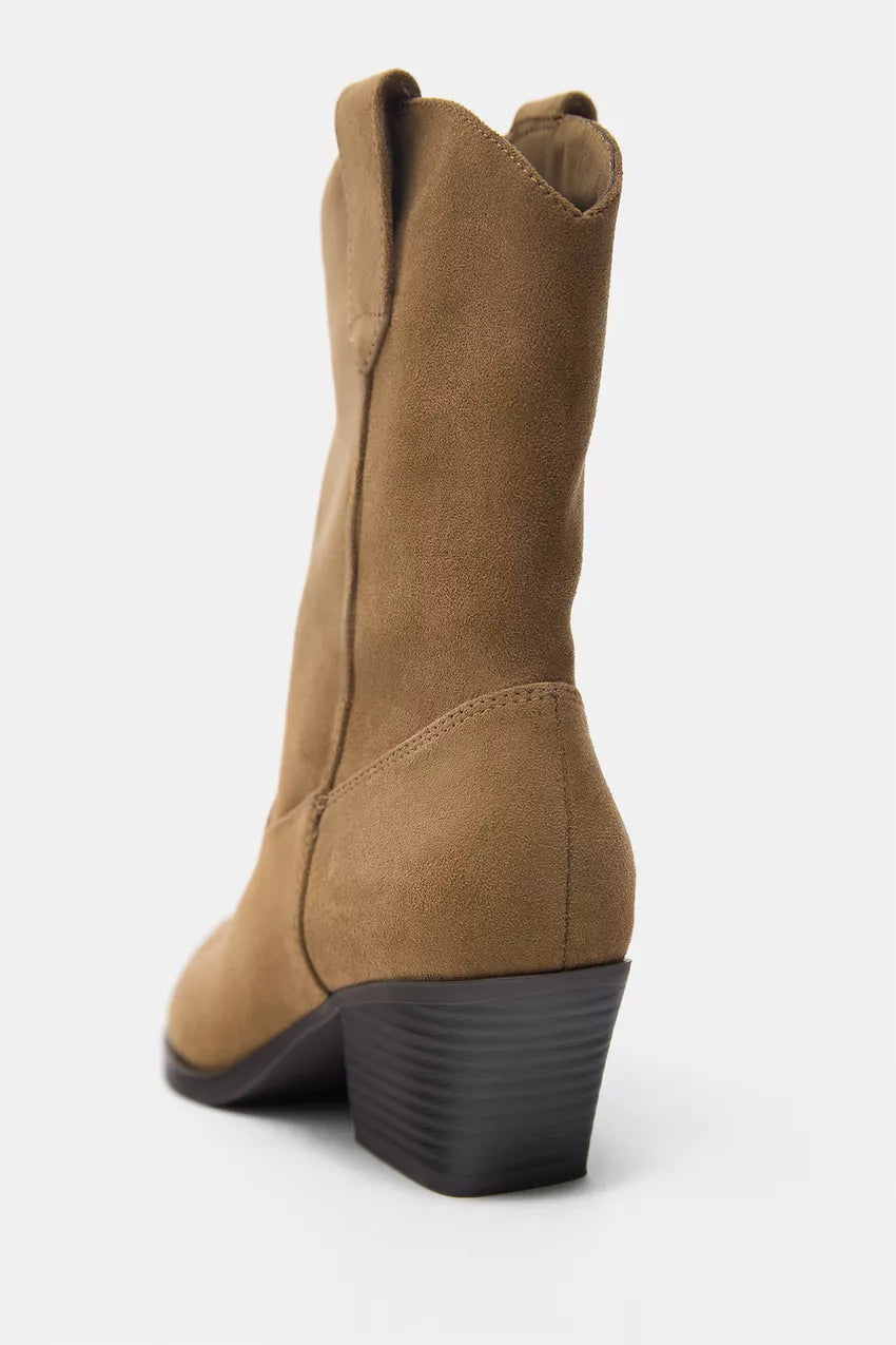 Botines cowboy Pull&Bear Camel