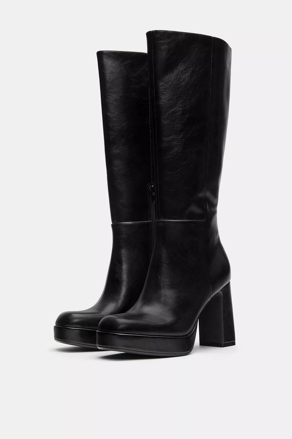 Botas altas tacón plataforma Pull&Bear