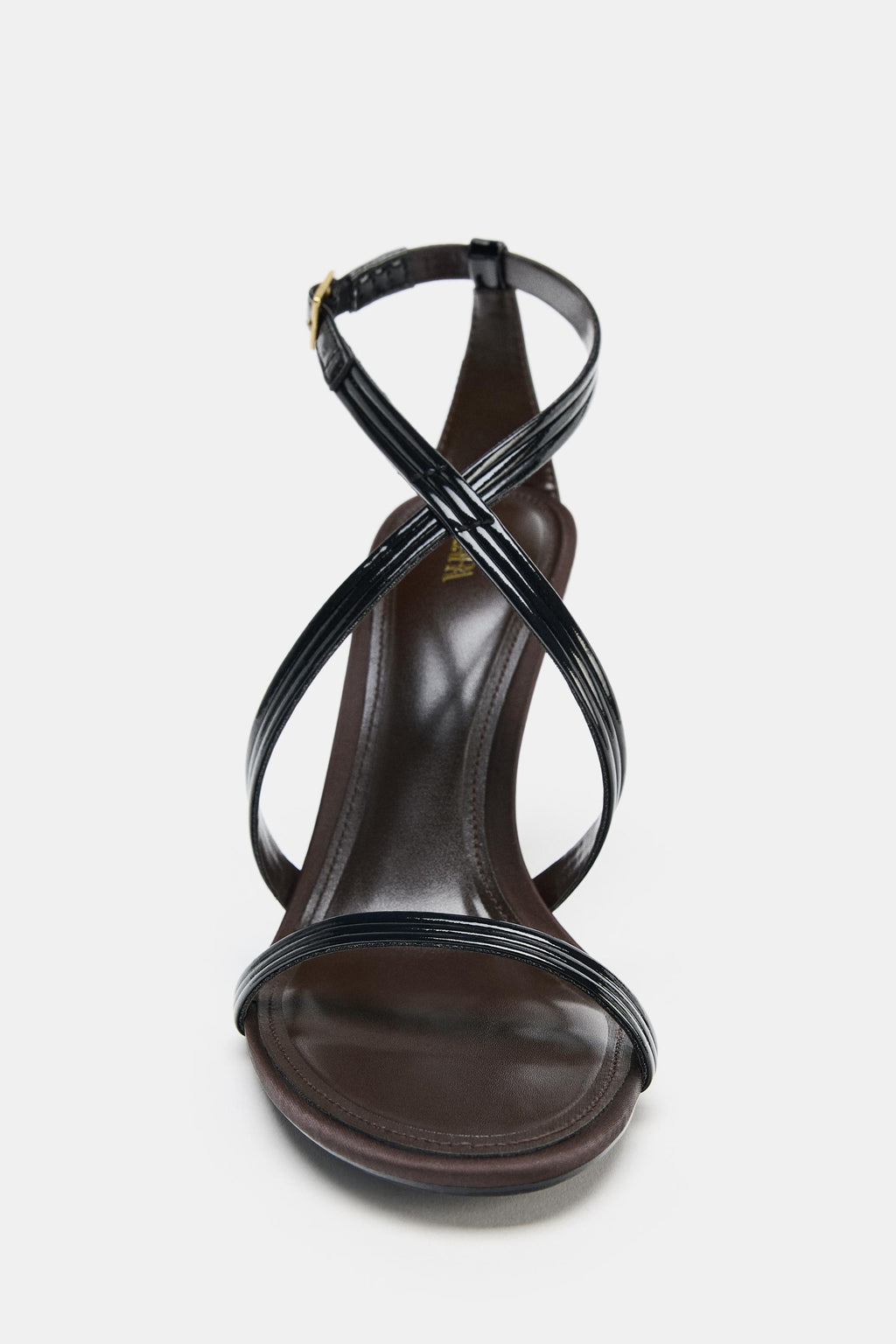 Zara Sandalia Tacón Alto - Negro