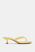 Zara Sandalia Kitten Efecto Soft - Amarillo