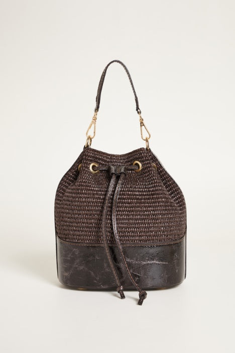 Bolso Cubo Gigi by Gia — Paja Trenzada