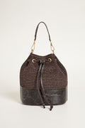 Bolso Cubo Gigi by Gia — Paja Trenzada