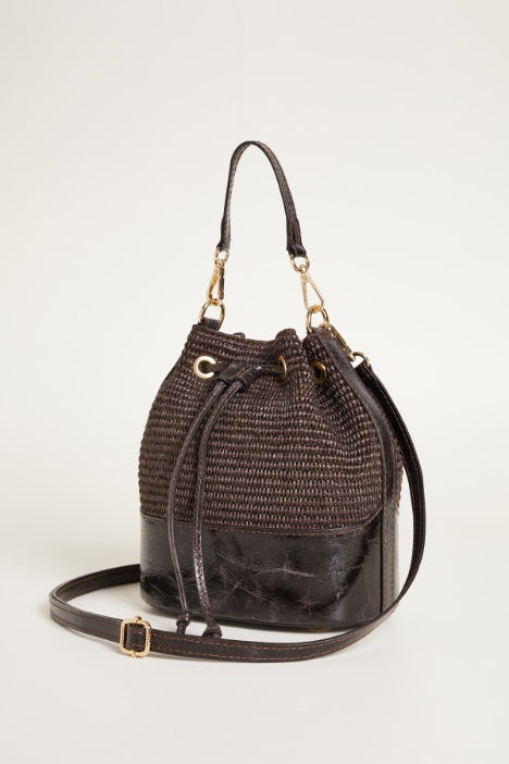 Bolso Cubo Gigi by Gia — Paja Trenzada