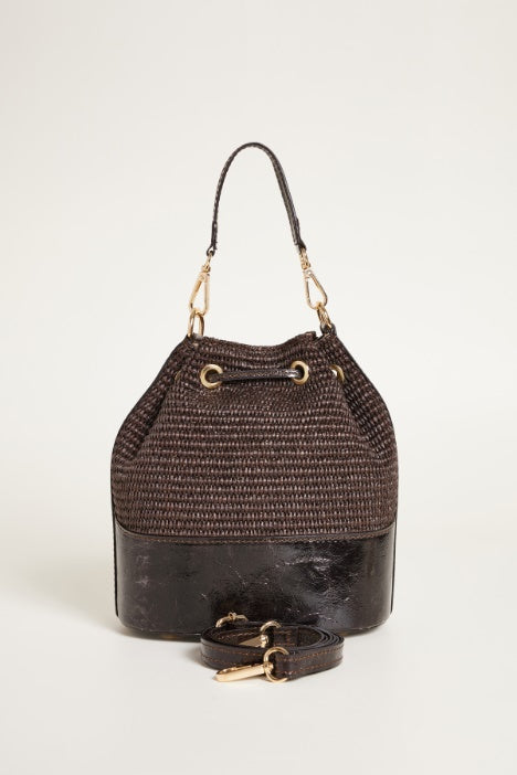 Bolso Cubo Gigi by Gia — Paja Trenzada