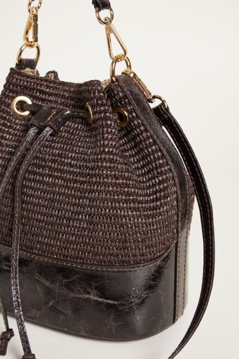 Bolso Cubo Gigi by Gia — Paja Trenzada