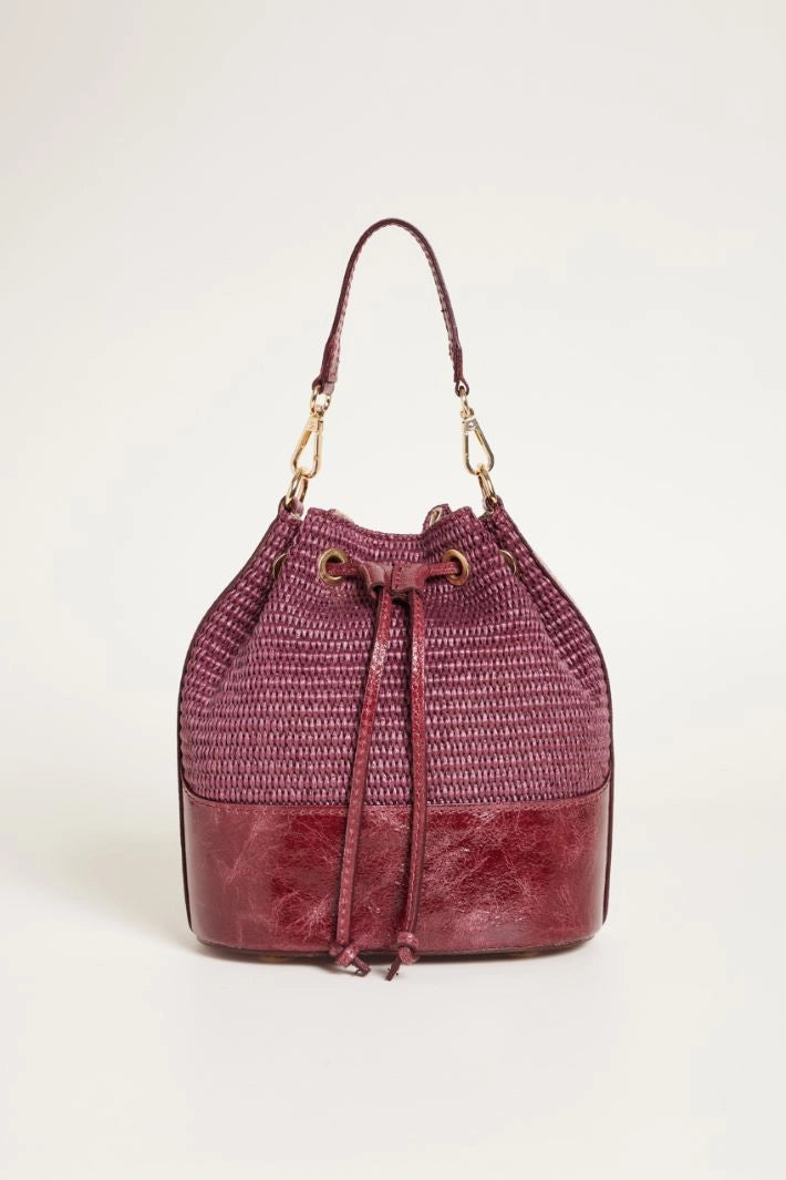 Bolso Cubo Gigi by Gia — Paja Trenzada
