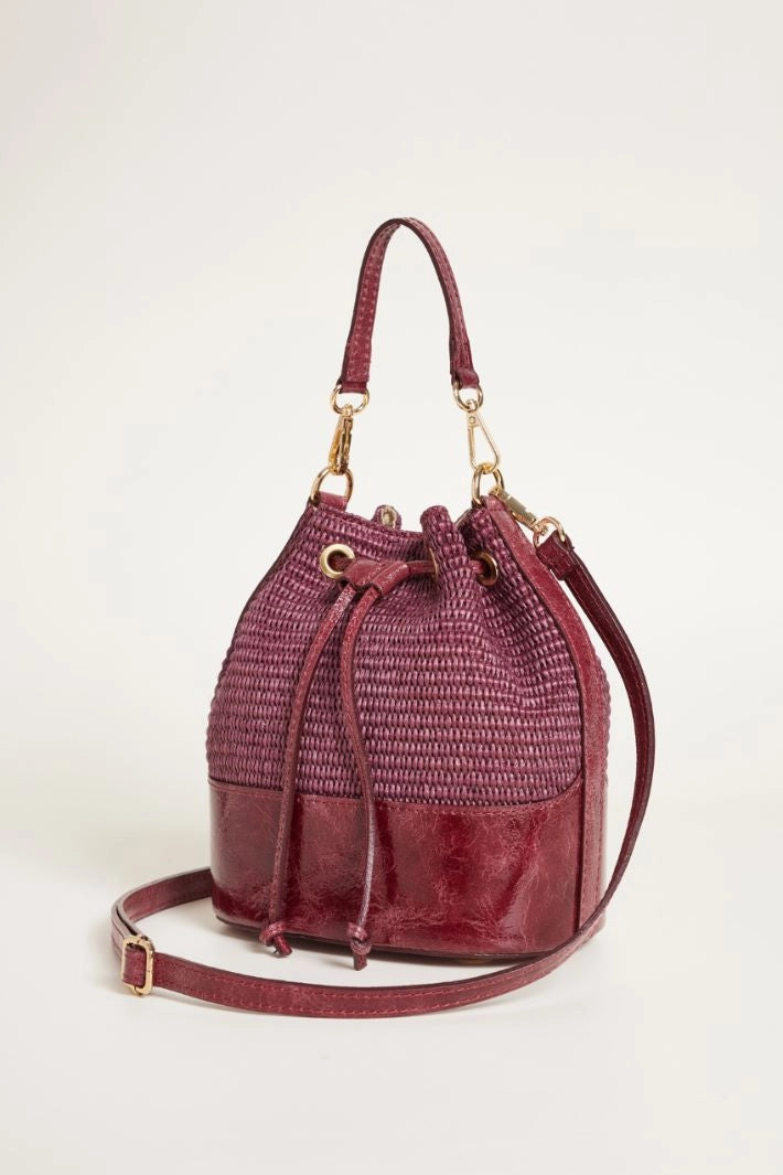 Bolso Cubo Gigi by Gia — Paja Trenzada