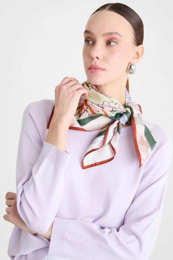 Pañuelo Foulard Gigi — Seda Italiana Estampada