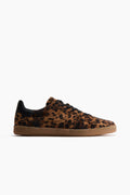 Zapatillas deportivas con collarín acolchado y cordones H&M Animal print leopardo marrón