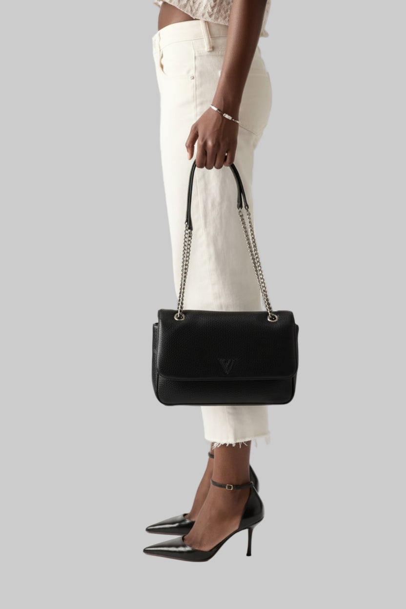 GUESS SUNETRA CONVERTIBLE XBODY FLAP - Bandolera - black