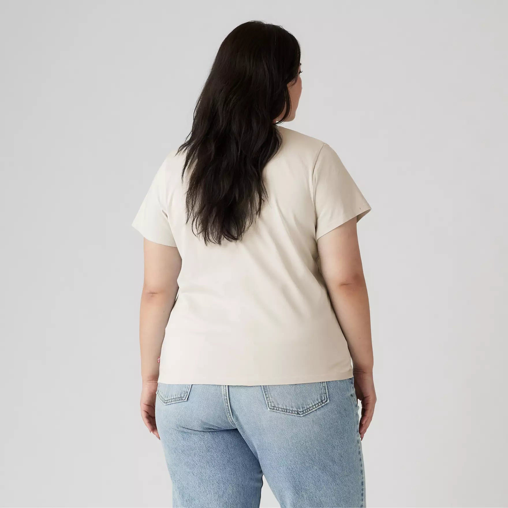 Levi's Camiseta Perfect Logo Plus - Rose Fill Egret