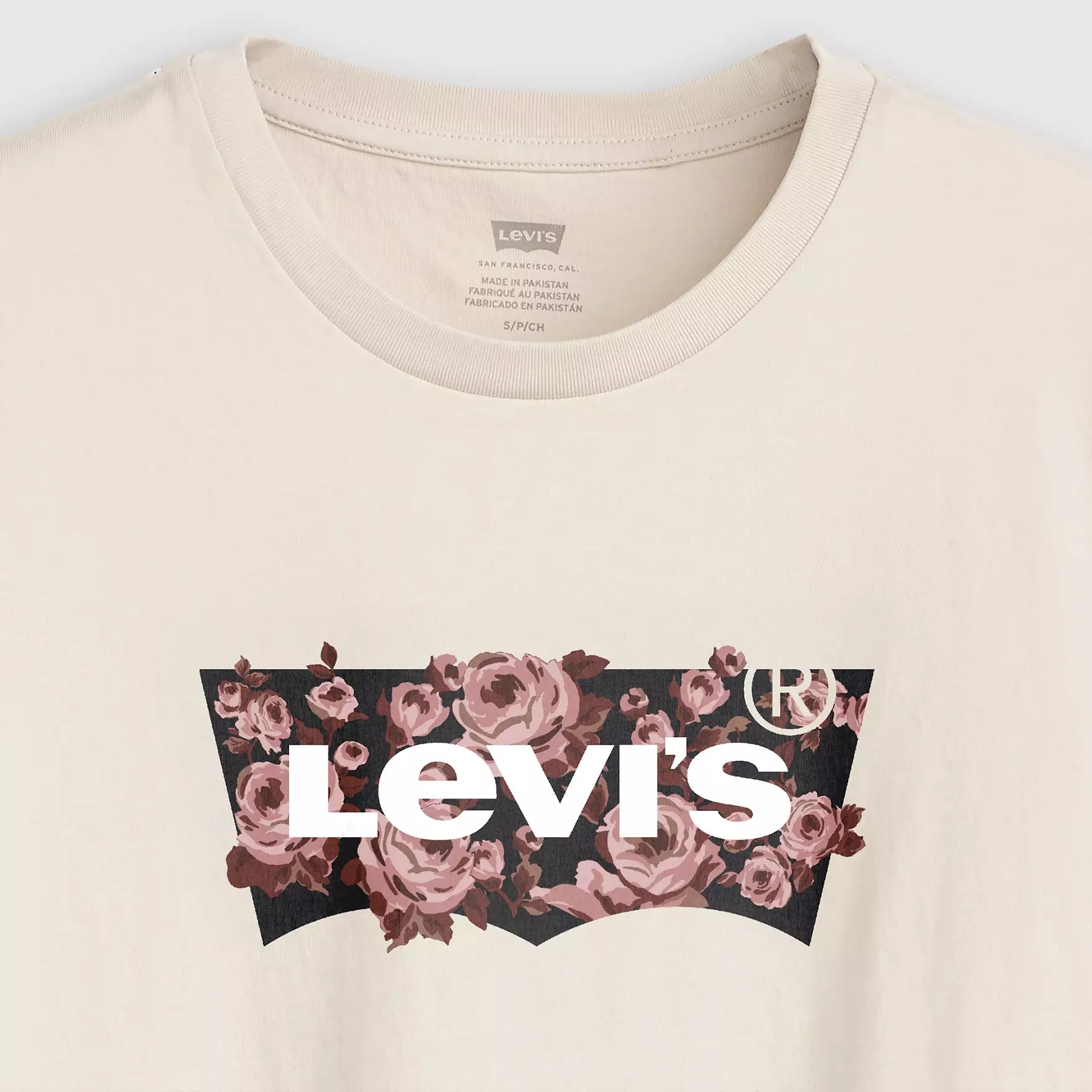 Levi's Camiseta Perfect Logo Plus - Rose Fill Egret