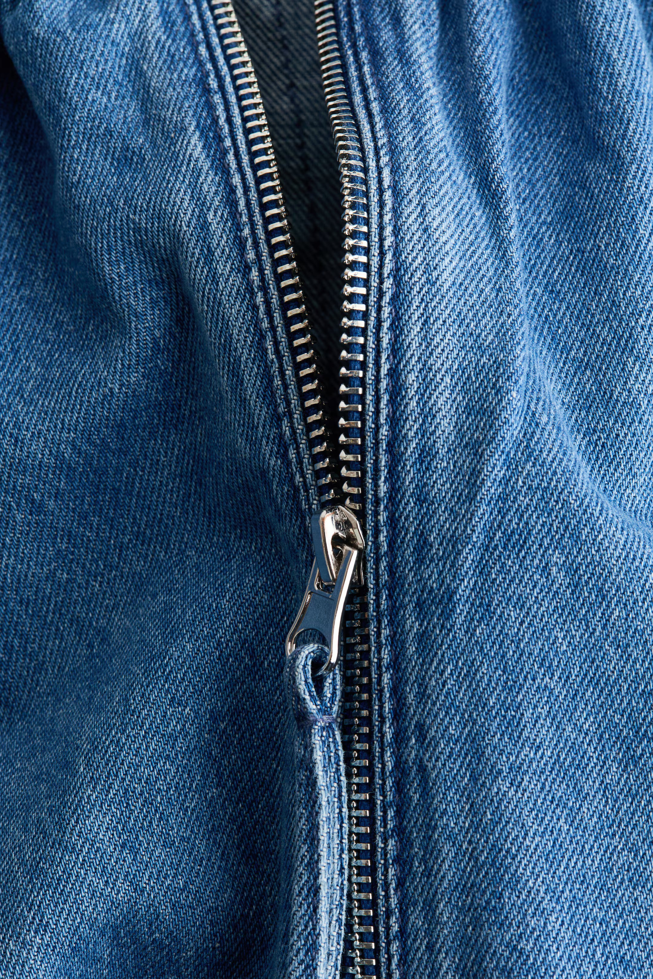Cazadora bomber fruncida HM Azul Denim
