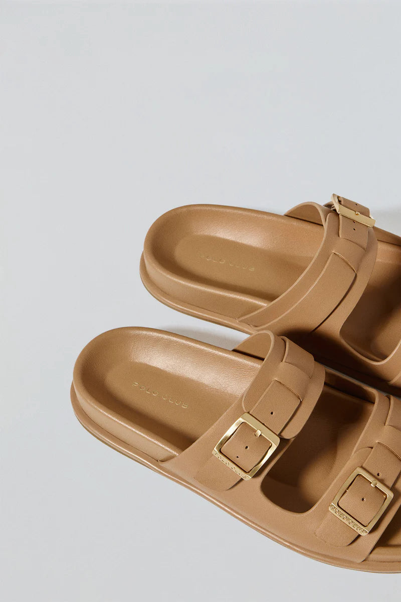 Sandalia Bio Camel Blake con Hebillas