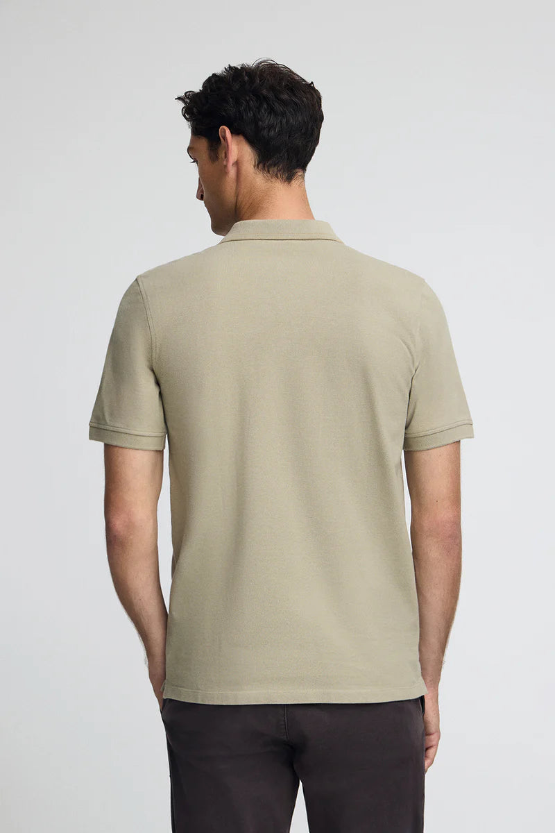 Polo piedra de piqué con parche Polo Club