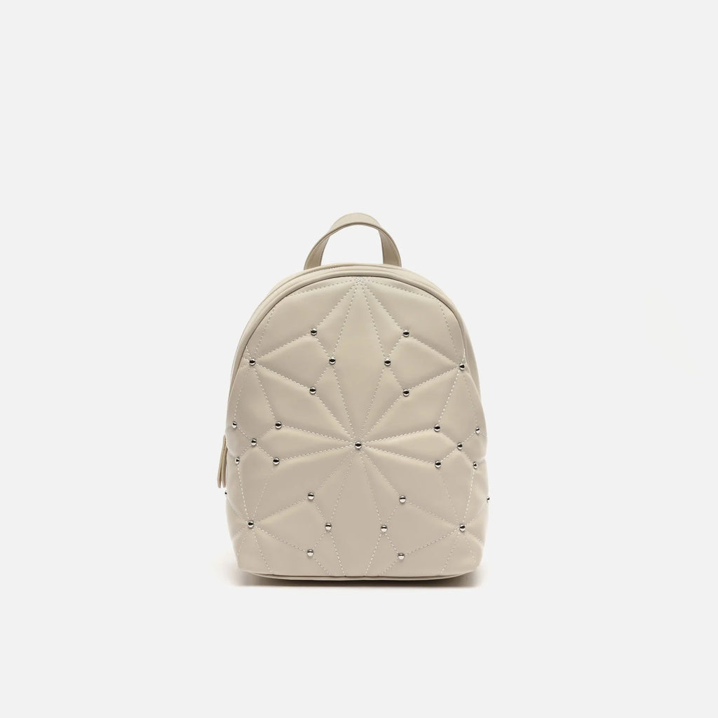 Mochila pequeña acolchada con detalles metálicos Naida