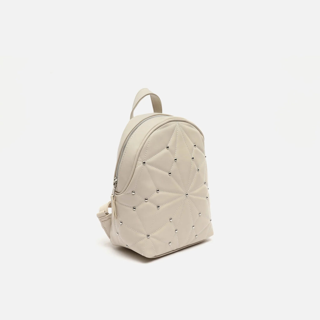 Mochila pequeña acolchada con detalles metálicos Naida