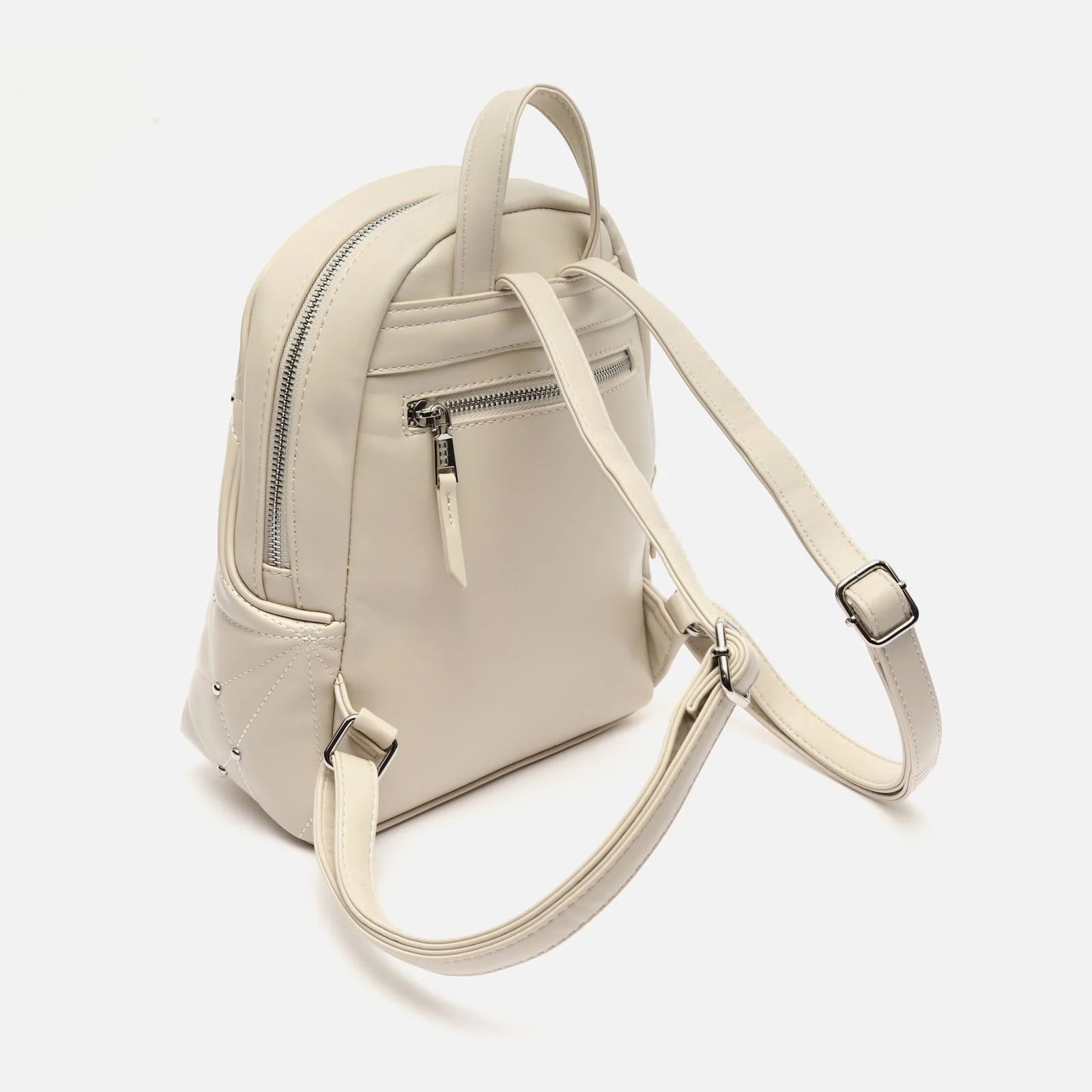 Mochila pequeña acolchada con detalles metálicos Naida