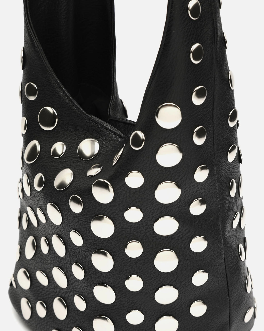 Bolso de hombro pequeño con detalles metálicos Tudi - Negro