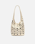 Bolso de hombro pequeño con detalles metálicos Tudi - Beige