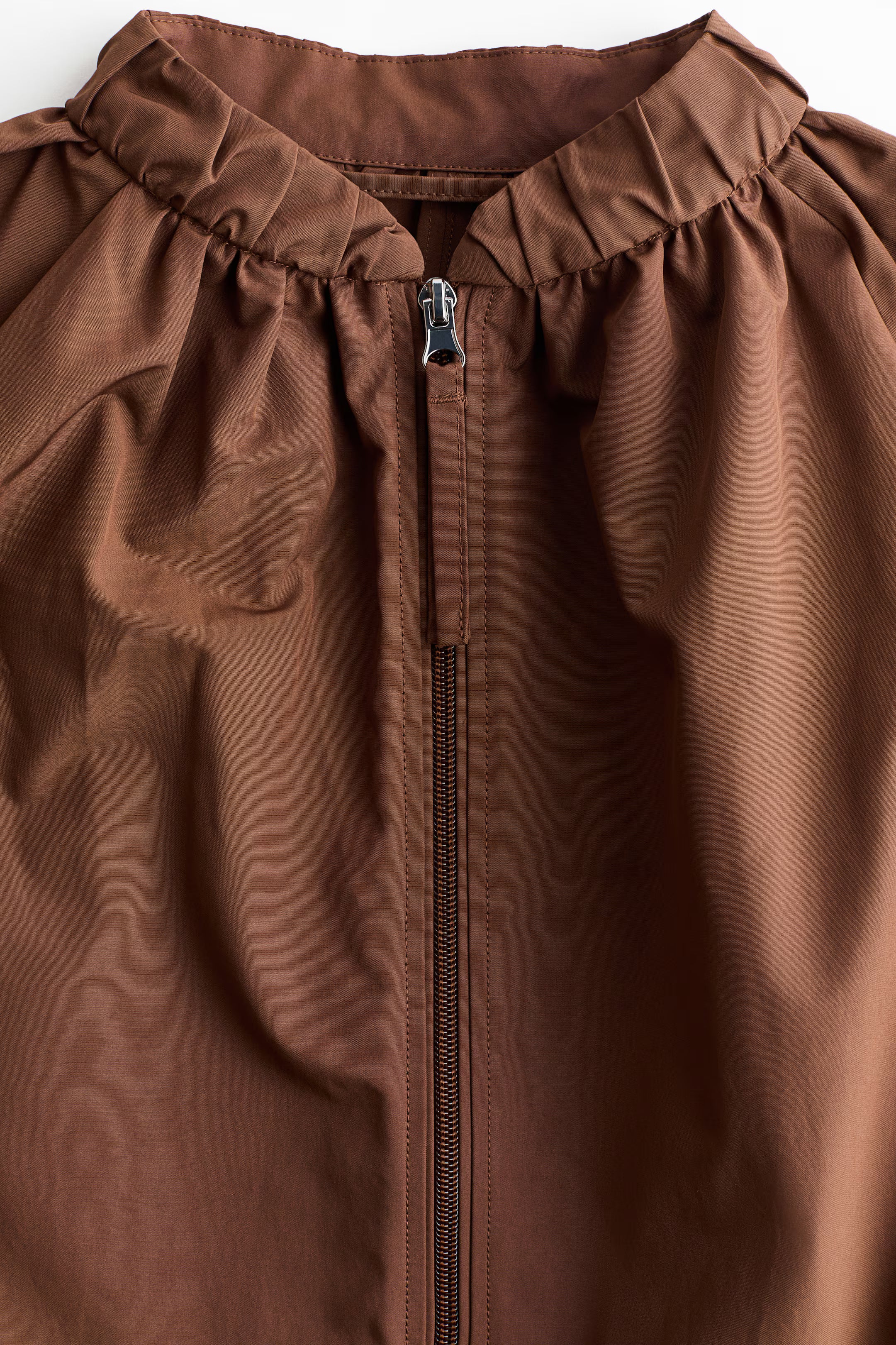 Cazadora bomber fruncida HM Marrón