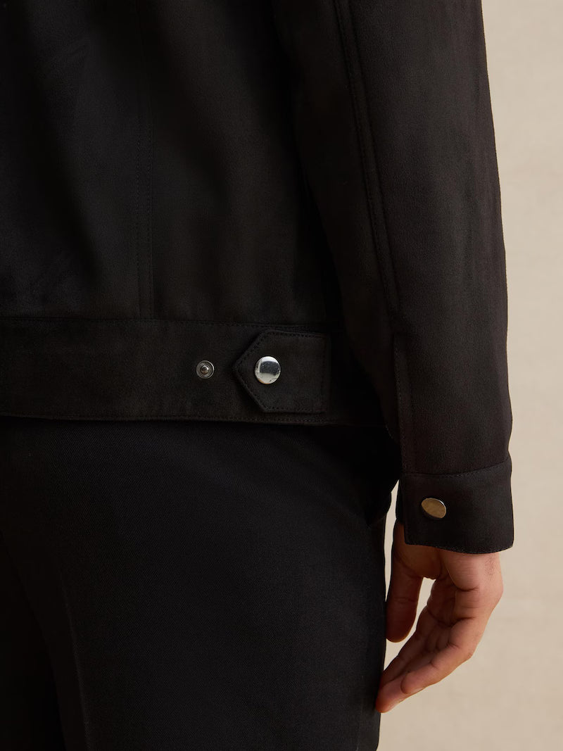 Chaqueta ligera efecto anté vegano Dan Fox Apparel