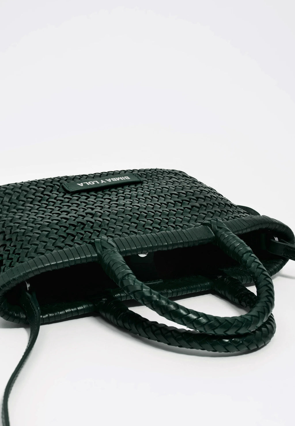 Bolso Trenzado Verde Botella – Bimba y Lola