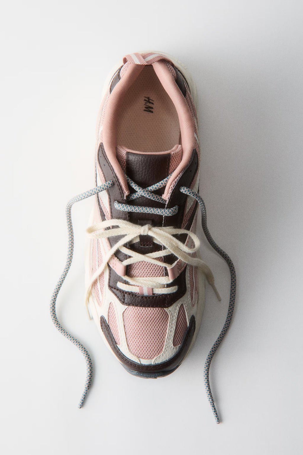 Zapatillas deportivas con suela gruesa HM Rosa y Chocolate