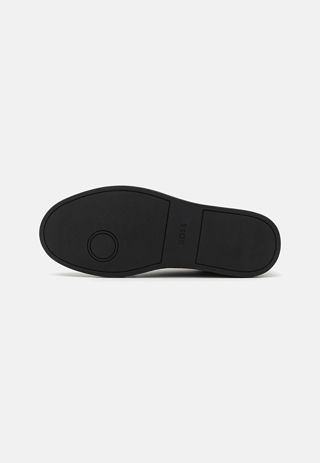 Zapatilla de Piel Boss Black — Logos Dorados