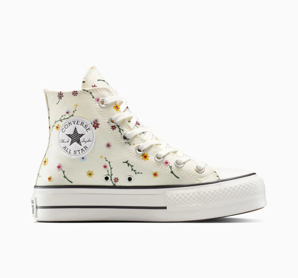 Converse Chuck Taylor All Star Lift Platform Floral Embroidery