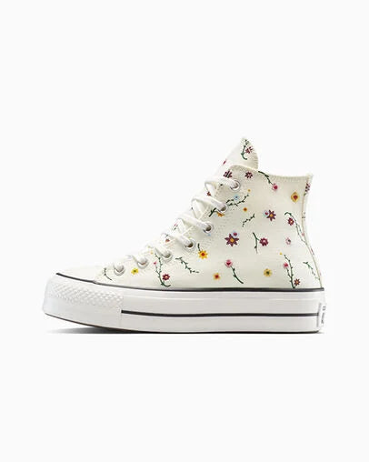 Converse Chuck Taylor All Star Lift Platform Floral Embroidery