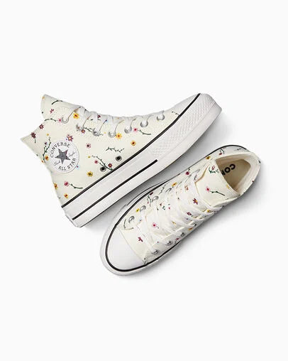 Converse Chuck Taylor All Star Lift Platform Floral Embroidery