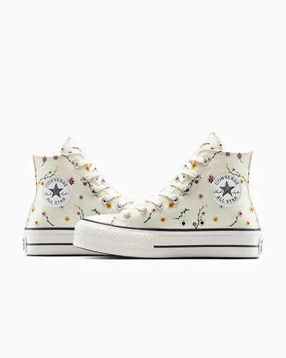 Converse Chuck Taylor All Star Lift Platform Floral Embroidery