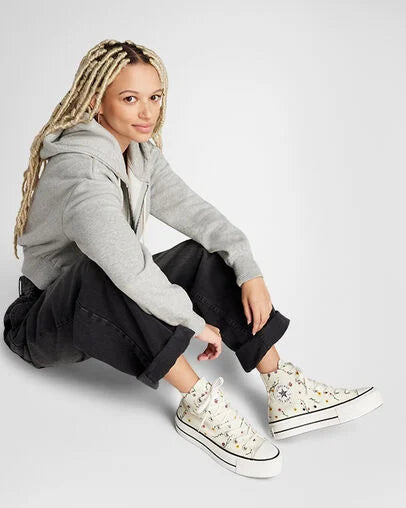 Converse Chuck Taylor All Star Lift Platform Floral Embroidery