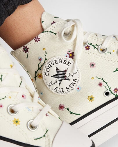 Converse Chuck Taylor All Star Lift Platform Floral Embroidery